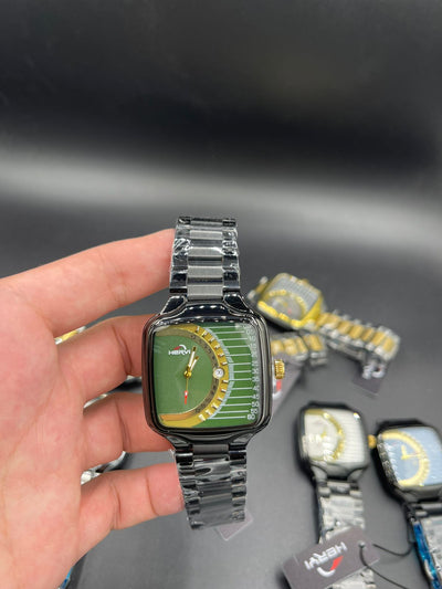 HERYI Men’s Chain Watch – Date Feature | Premium Chain Strap (Multiple Colors