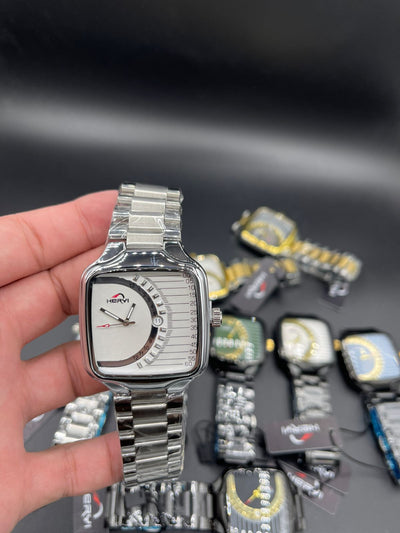 HERYI Men’s Chain Watch – Date Feature | Premium Chain Strap (Multiple Colors