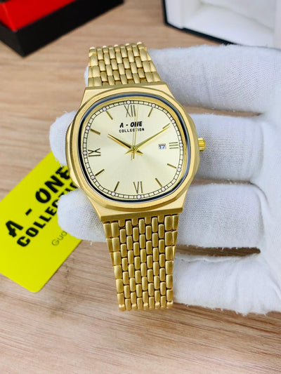 A One Boys Chain Watch – Premium Chain Strap Edition (Gold | White | Black)