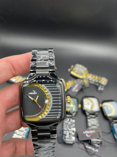 HERYI Men’s Chain Watch – Date Feature | Premium Chain Strap (Multiple Colors